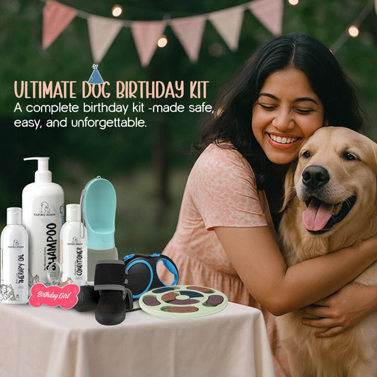Ultimate Dog Birthday Kit – Grooming, Gear & Party-Ready Style