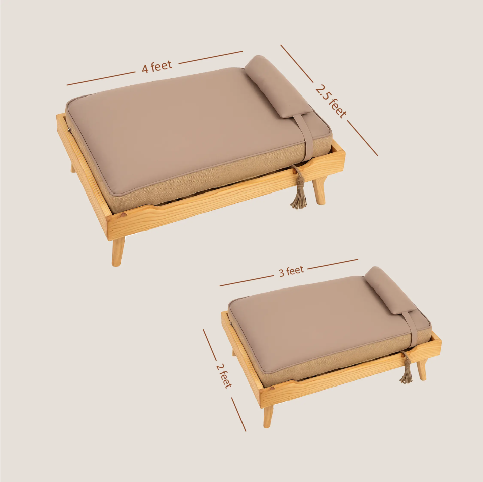 AristoBed | Handmade Wooden Pet Bed | Durable | Stylish & Washable