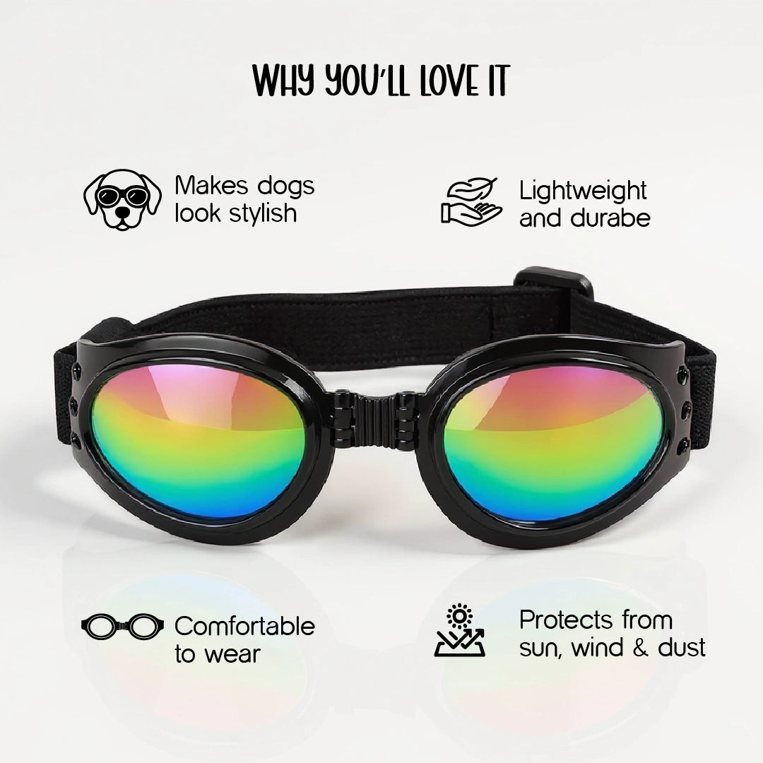 AlphaView Pet Shades – Cool, Comfy Eyewear for Stylish Outdoor Dogs