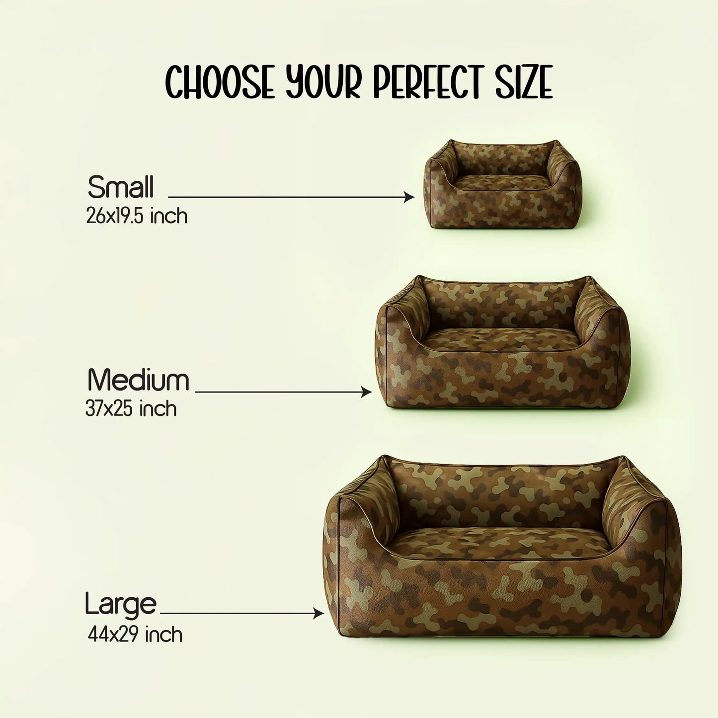 CamoLuxe Sofa Bed | Durable | Scratch-Resistant | Waterproof