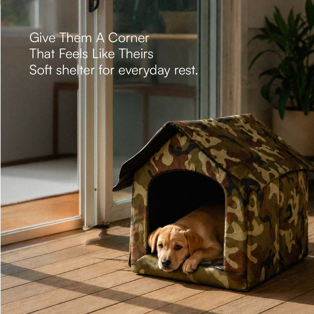 CampCove Hut | Covered Comfort for Everyday Rest for dogs and cats