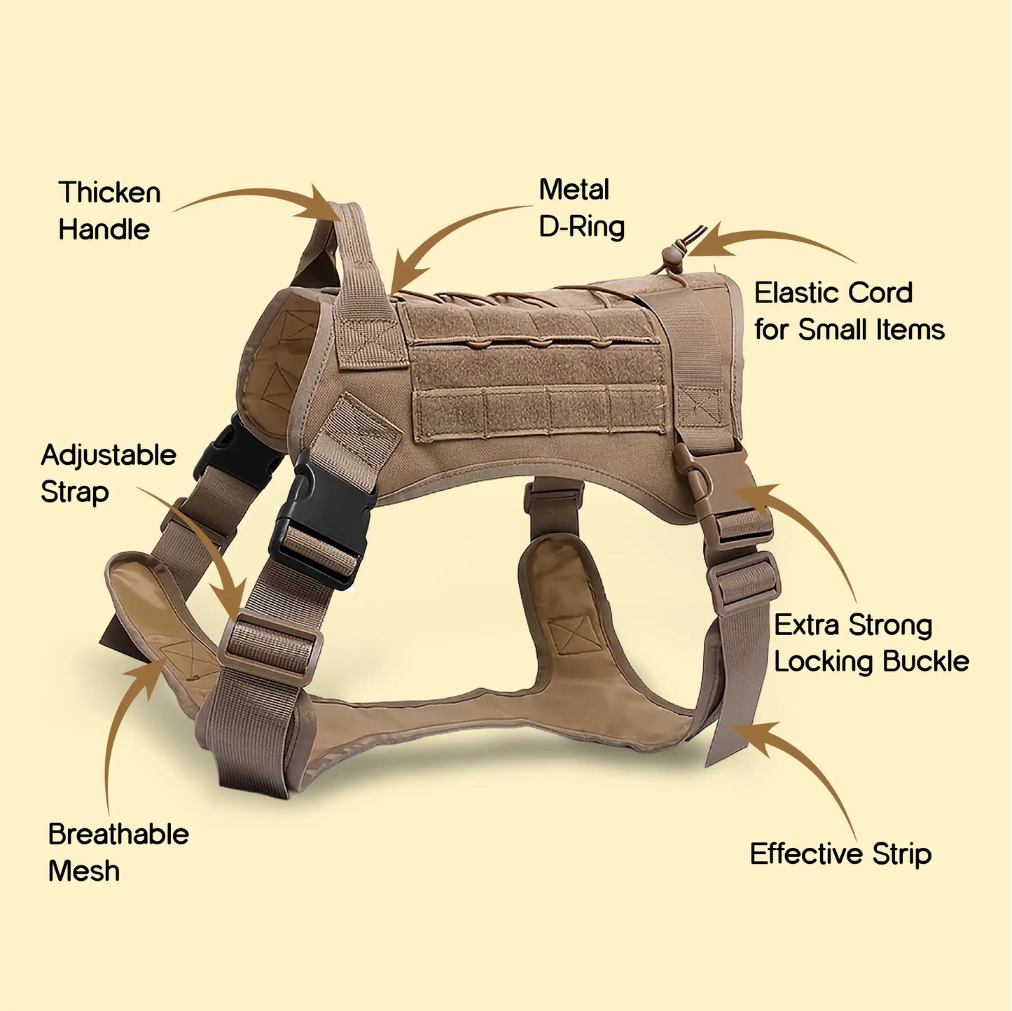 K9 Harness | Controlled Grip | Tactical Gear For Dogs