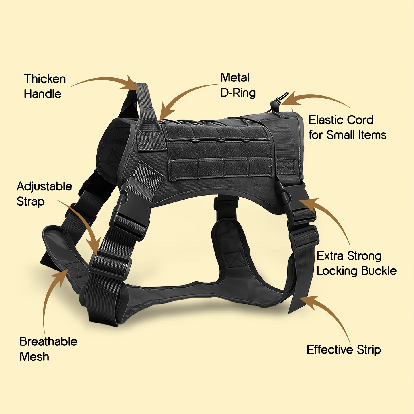 K9 Harness | Controlled Grip | Tactical Gear For Dogs