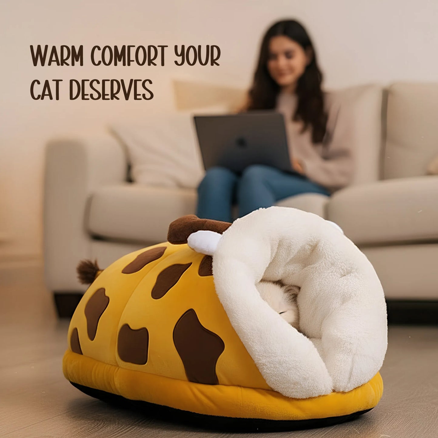 Dream Burrow Bed | Cozy Cat Bed | Warm, Secure, and Adorable Comfort