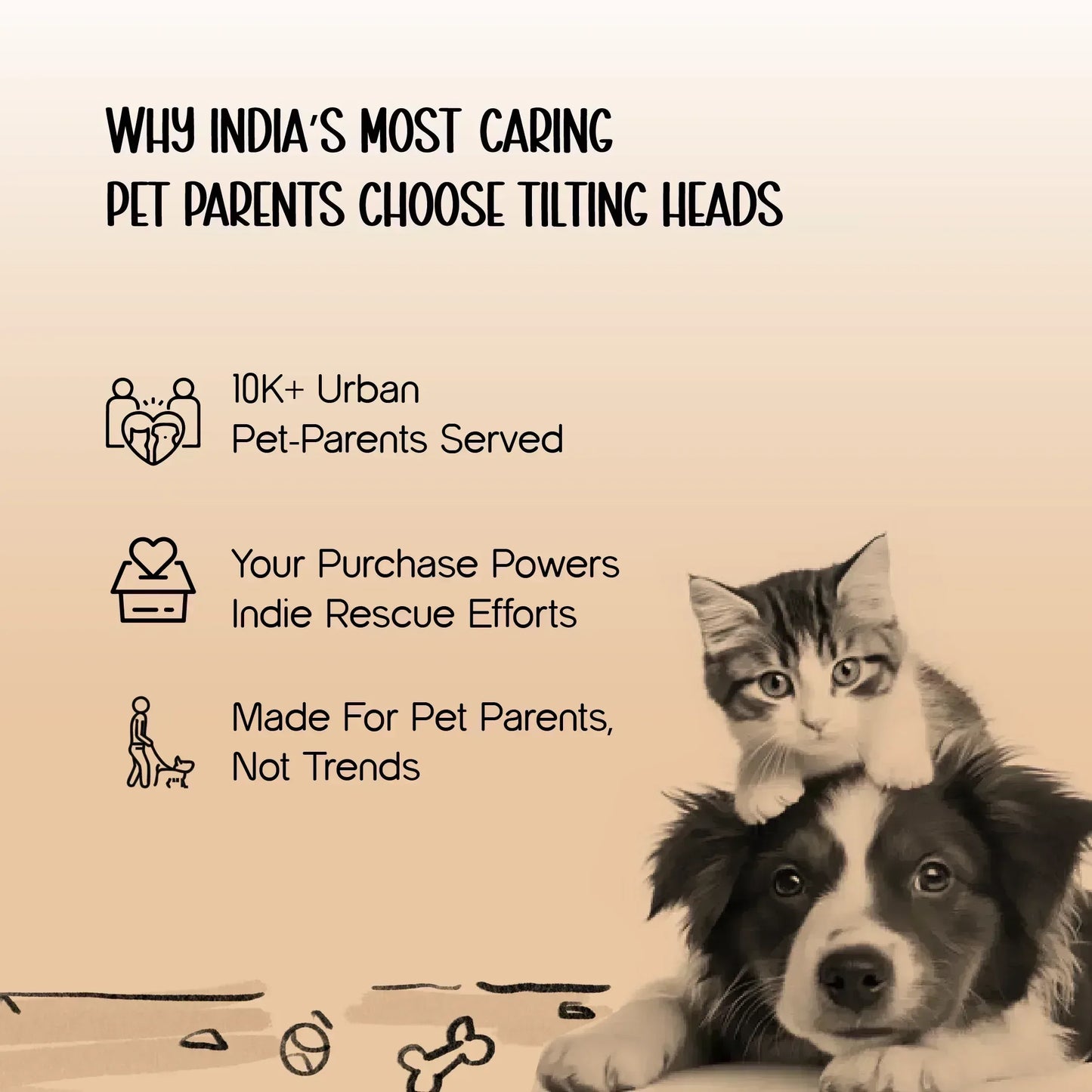 TreatVault | Ceramic Treat Jar | Airtight, Safe & Stylish Pet Treat Storage - Tilting Heads