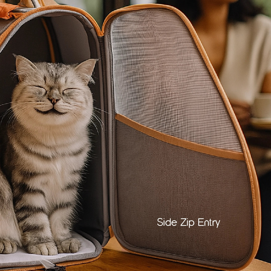 Halo Carrier Bag | Elegant, Ventilated, Secure Pet Travel