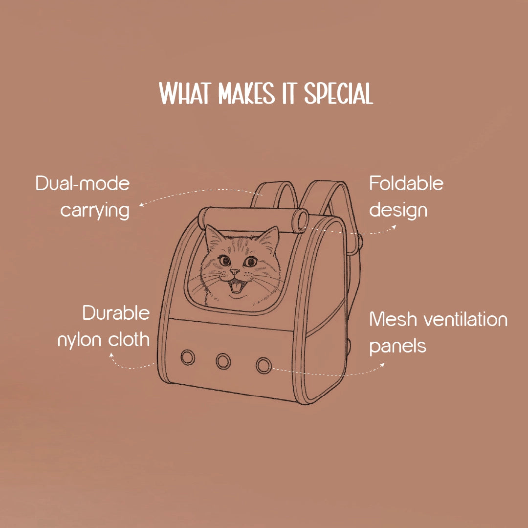Halo Carrier Bag | Elegant, Ventilated, Secure Pet Travel