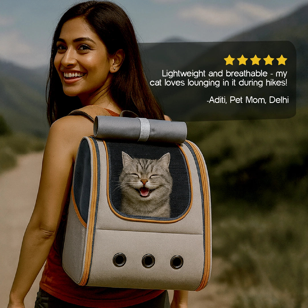 Halo Carrier Bag | Elegant, Ventilated, Secure Pet Travel