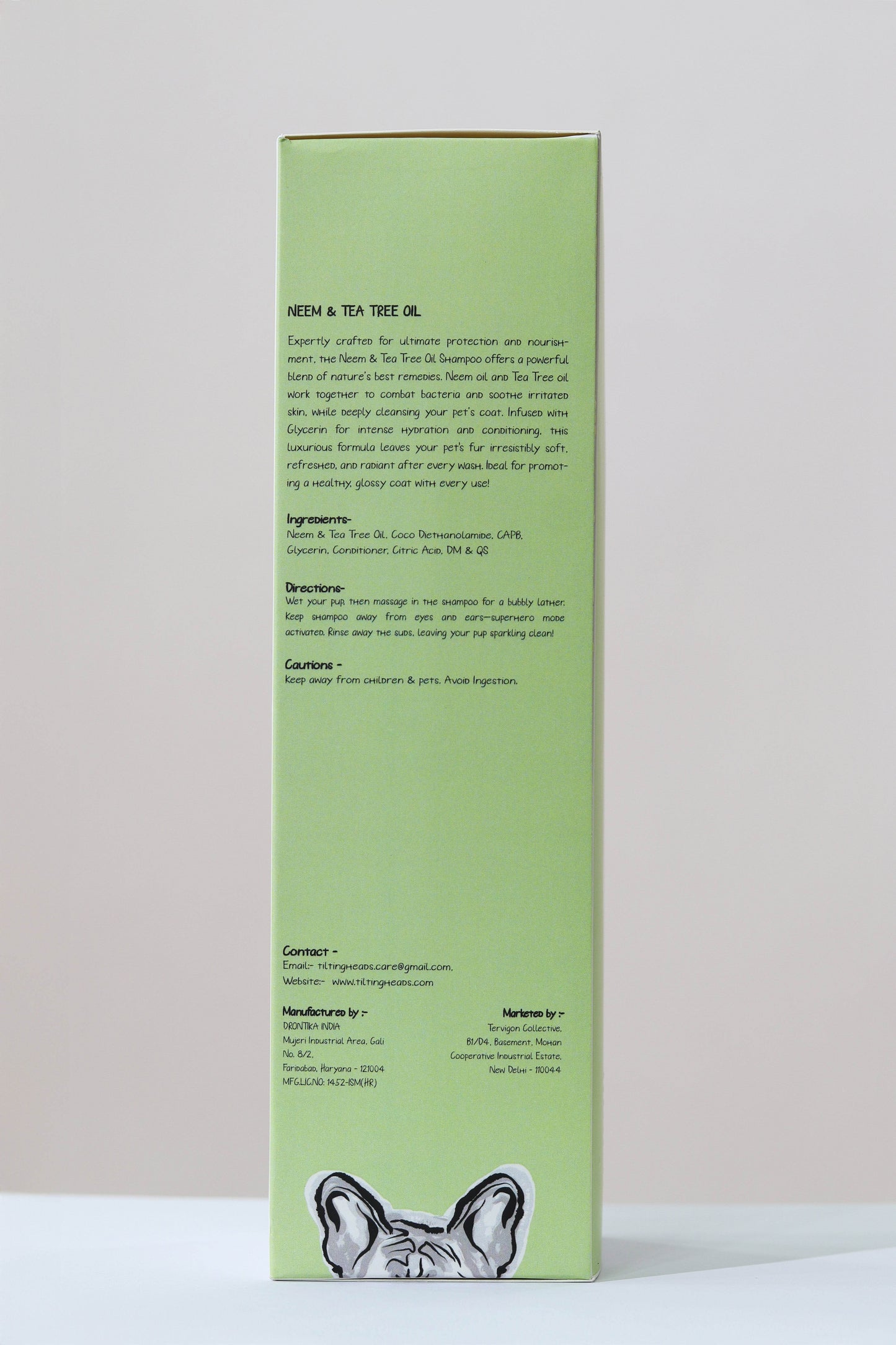 Neem & Tea Tree Oil Dog Shampoo - Tilting Heads - Tilting Heads