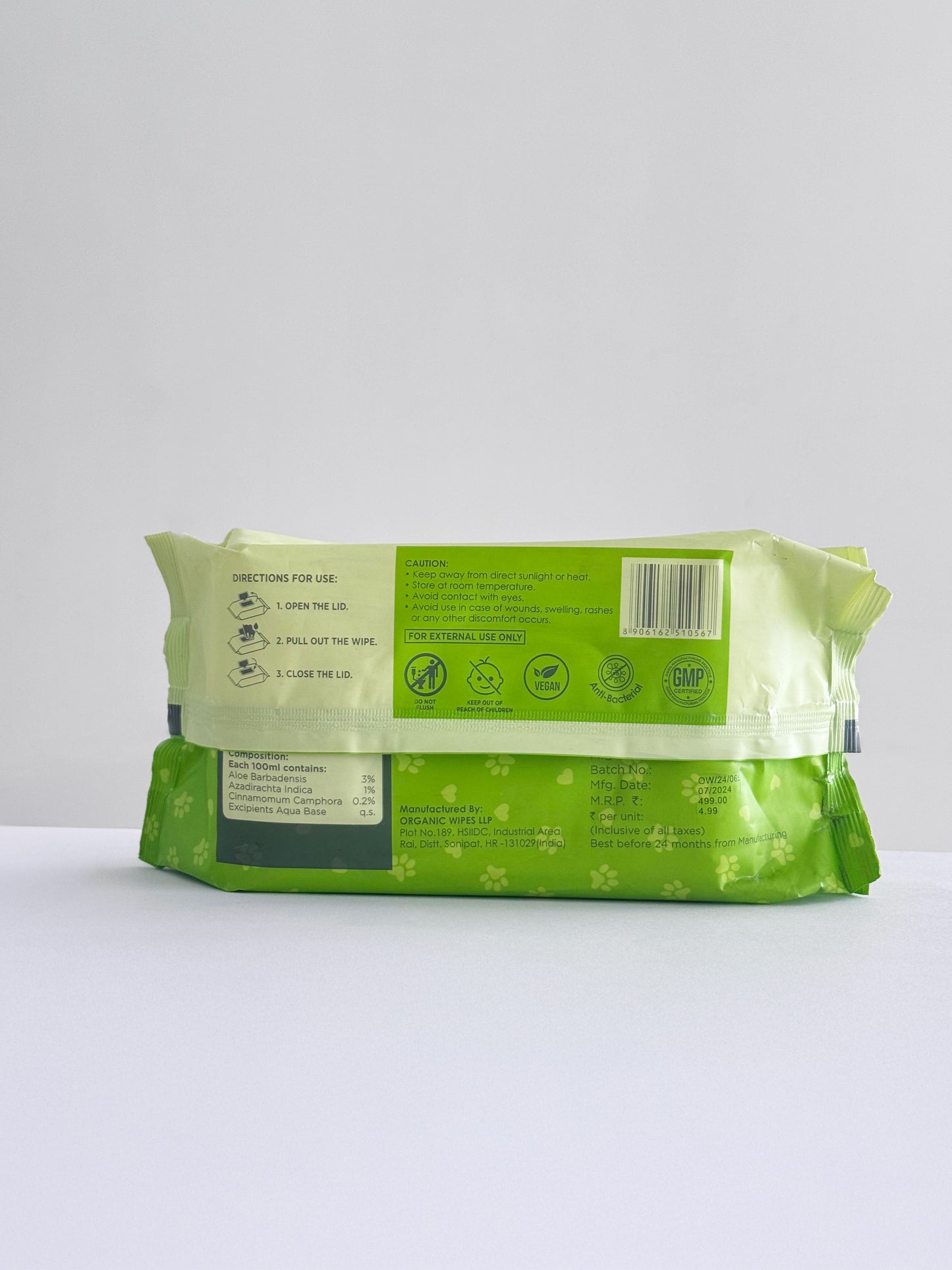 Gentle Pet Wipes | Hypoallergenic, Biodegradable & Soothing Care