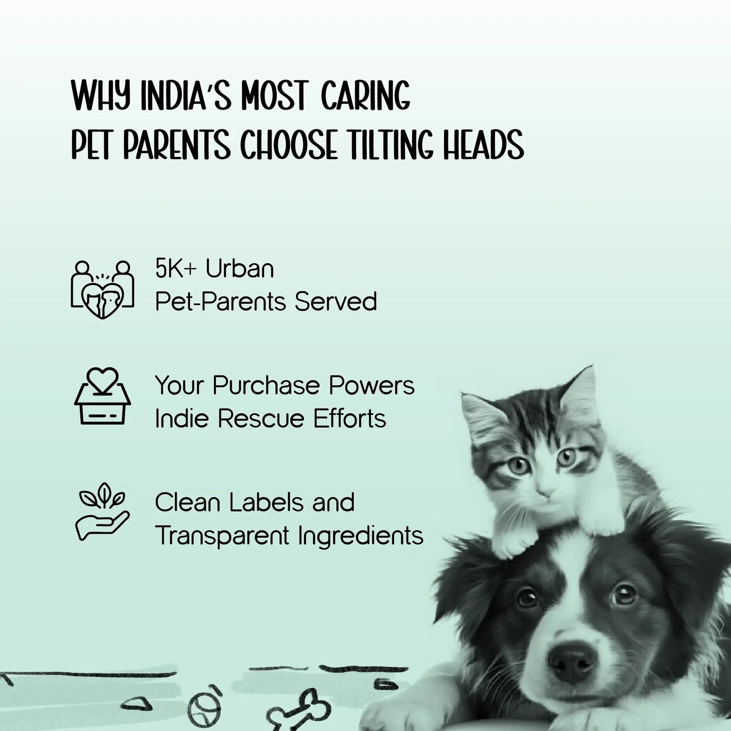 Leo Litter Mat | Hygienic Cat Mat | Durable Non-Slip Litter & Feeding Mat - Tilting Heads