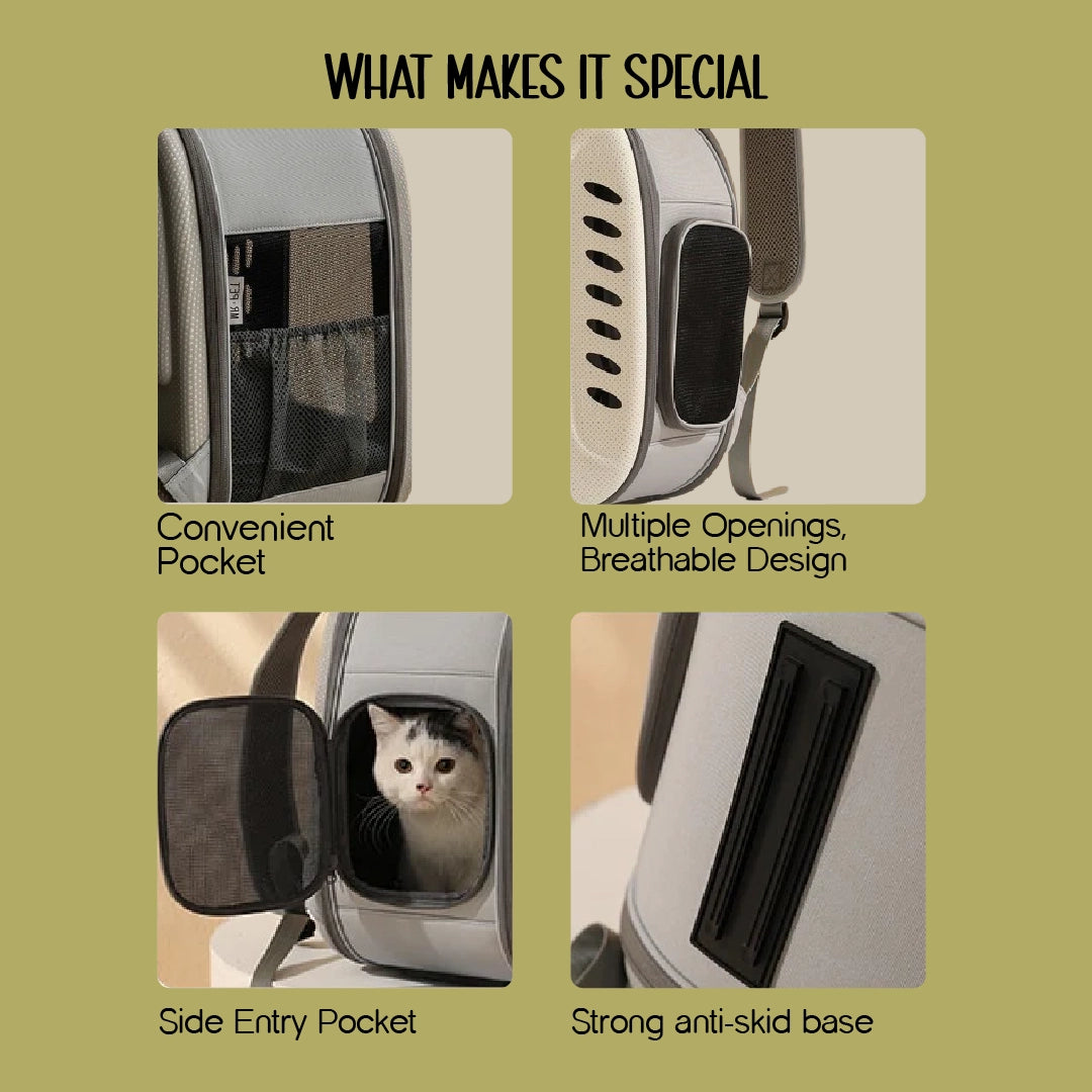 Mr. Pet Carrier Bag – Stylish, Secure Travel Gear for Pet Moms