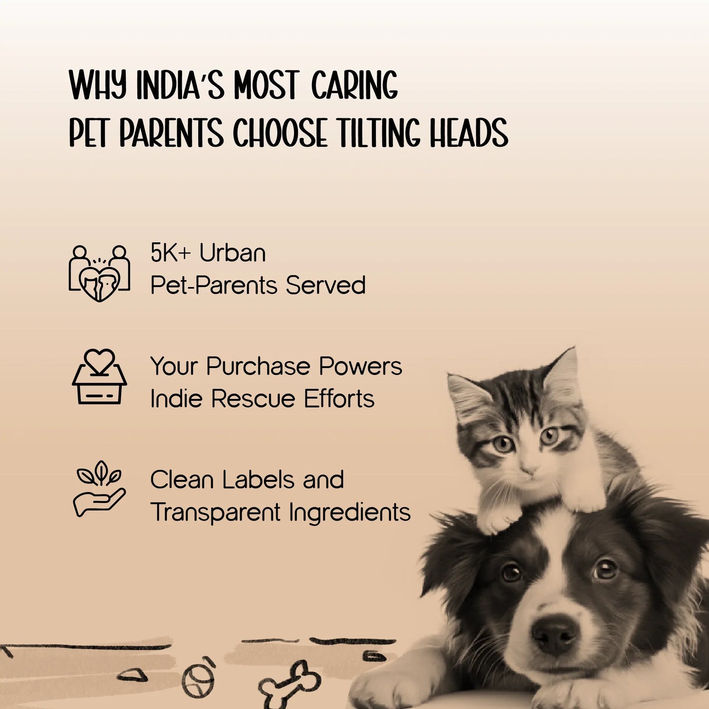 Mealbone Mat | Bone-Shaped, Non-Slip Comfort | Clean Paws, Cozy Floors - Tilting Heads