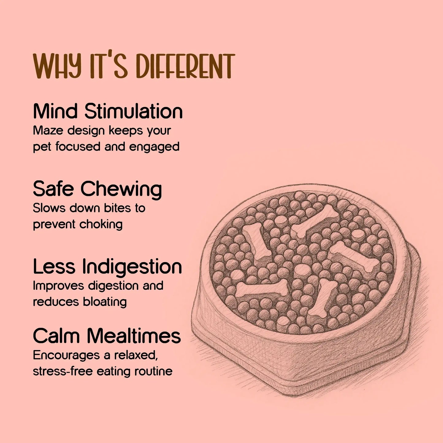 MindfulMunch Bowl – Interactive Pet Bowl for Healthy Eating