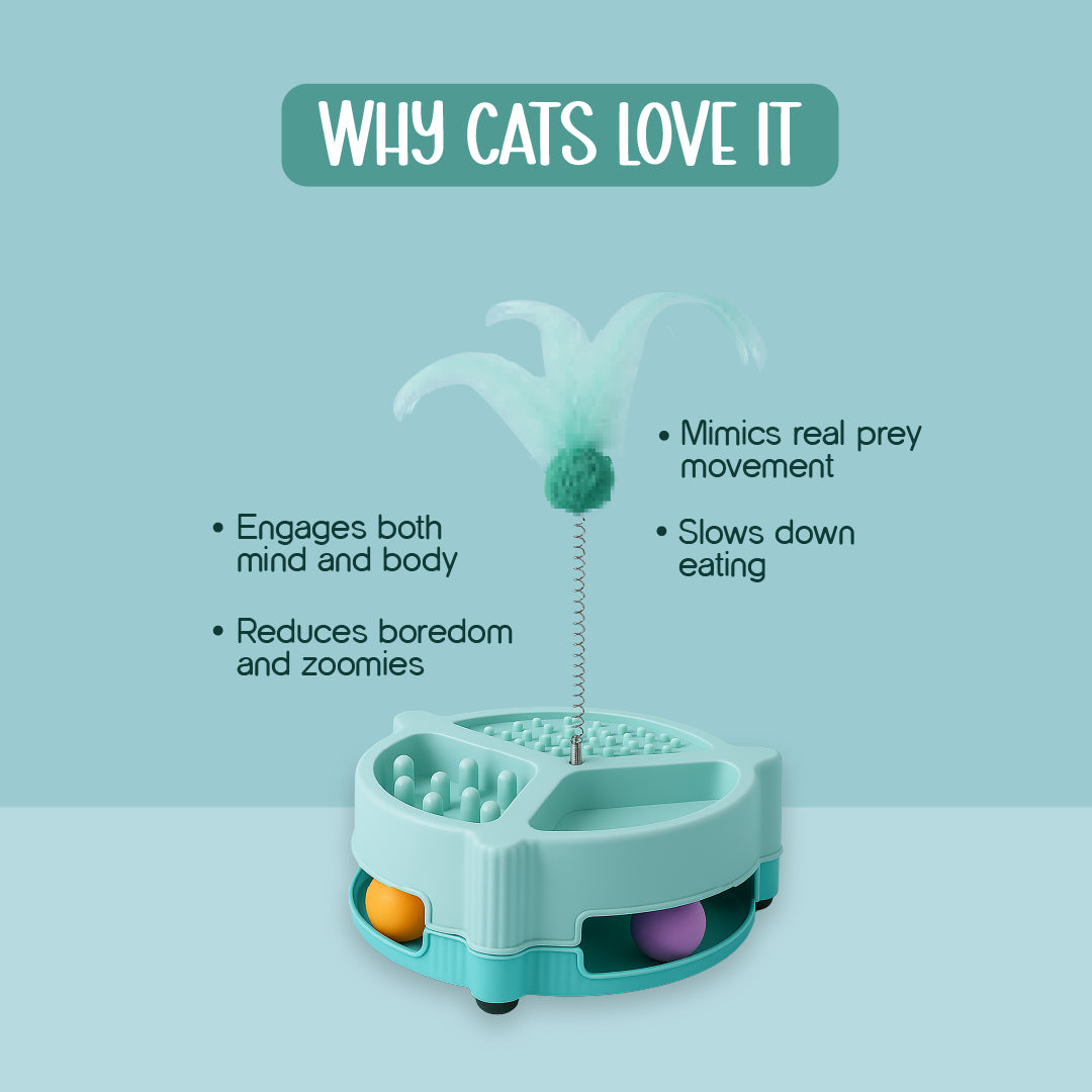 NibblePlay Feeder Cat Toy | Play, Engage & Feed in One Fun Product