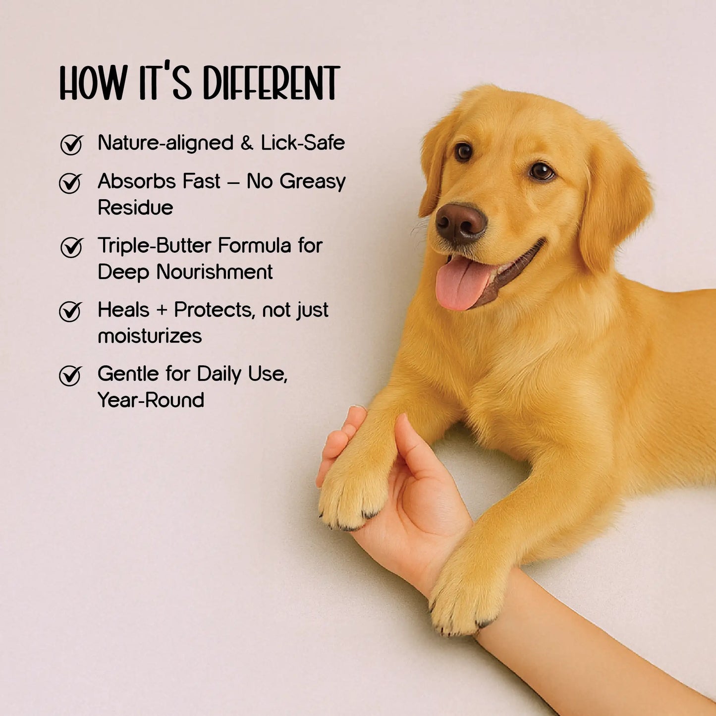 Paw Balm – Triple-Butter Formula | Fast-Absorbing | Lick-Safe Protection
