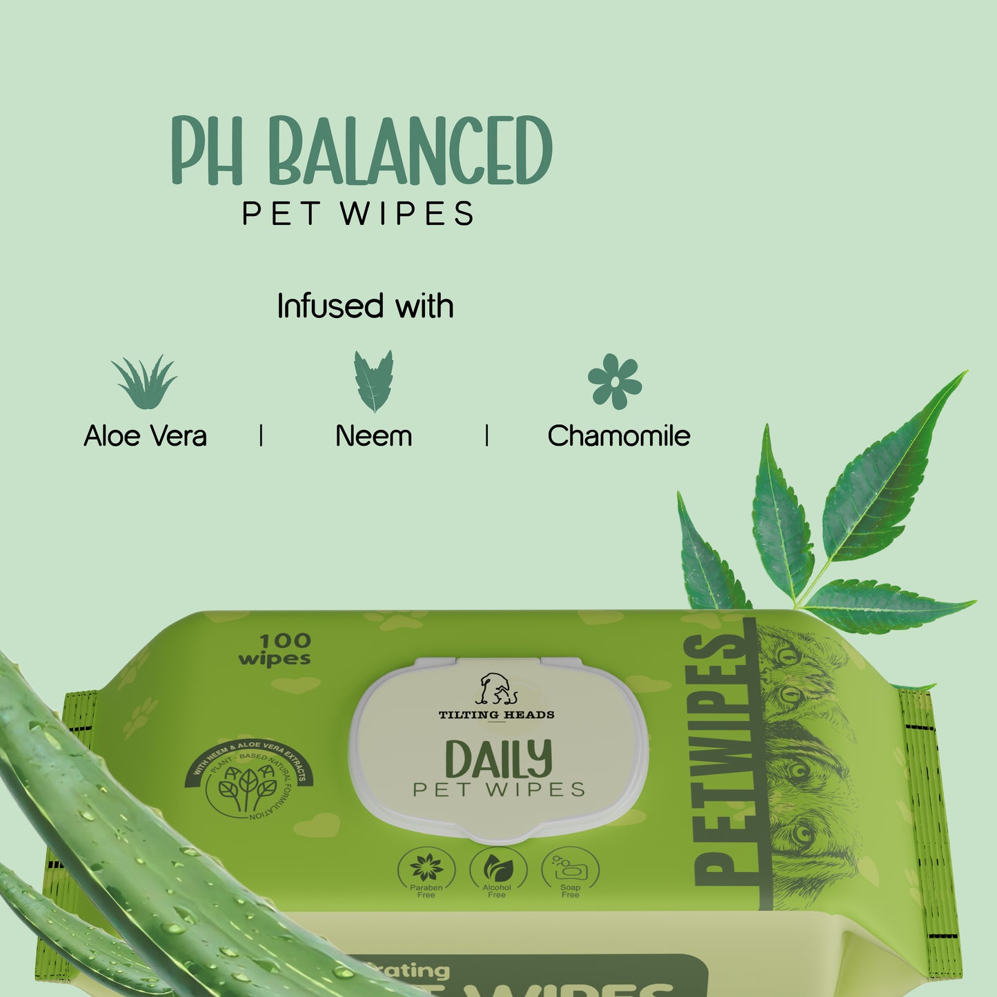 Daily Pet Wipes | Hypoallergenic, Biodegradable & Soothing Care