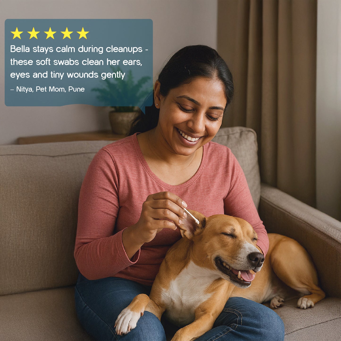 EarEase Pet Swabs – Gentle Cleaning for Pets’ Ears, Eyes & More
