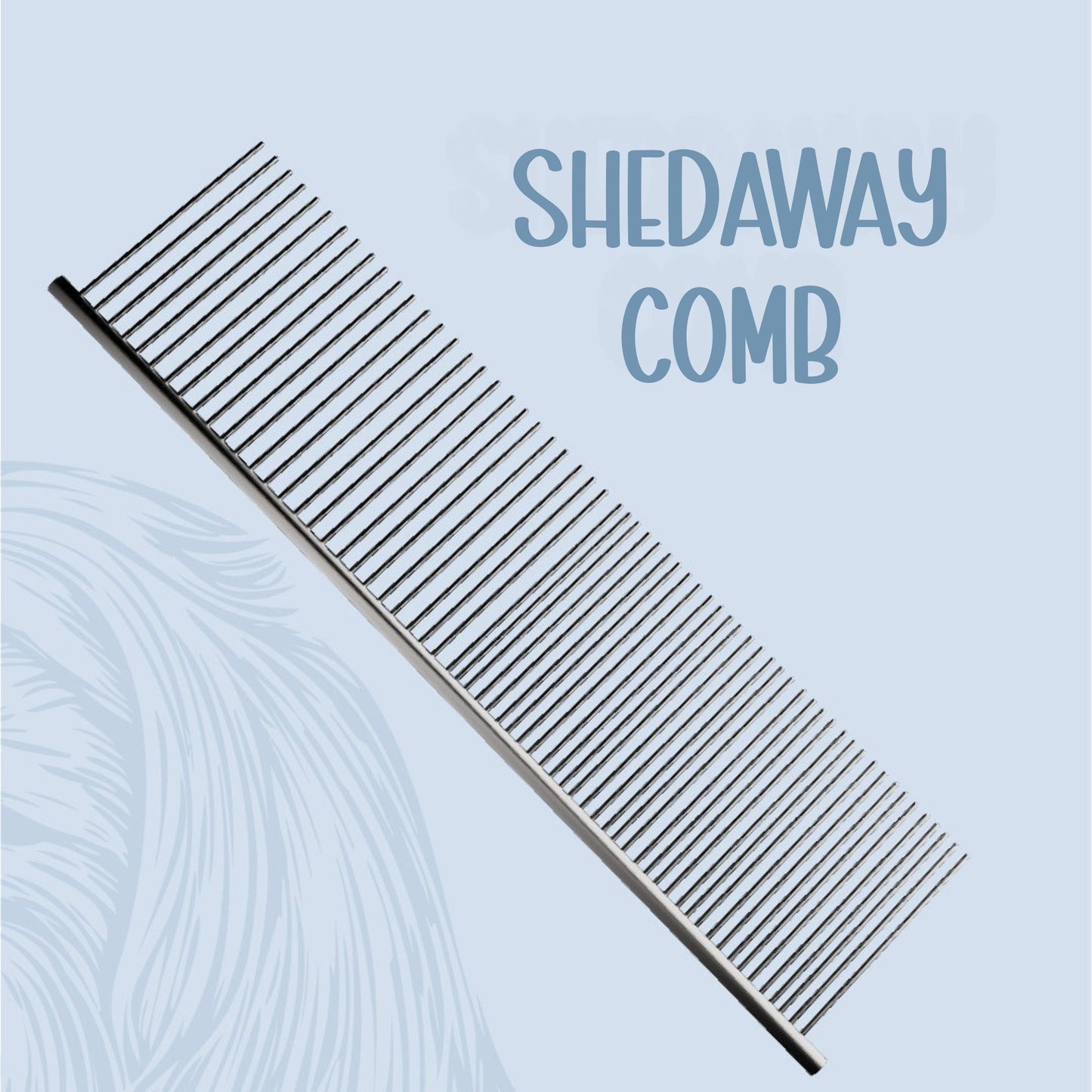 Shedaway Comb | Dual - Width Stainless Steel Grooming Comb