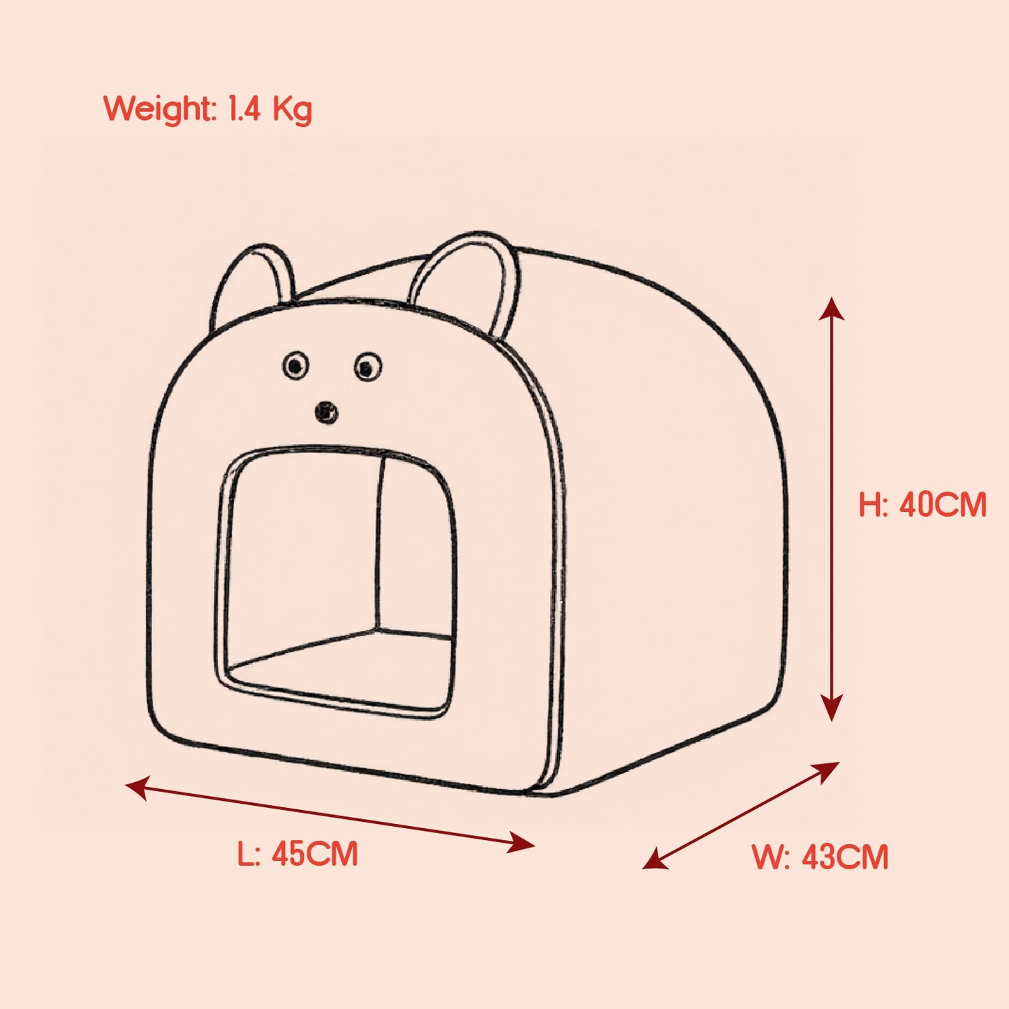 SnugBug Hut – Comfy, Calming & Portable | Safe Den for Small Dogs