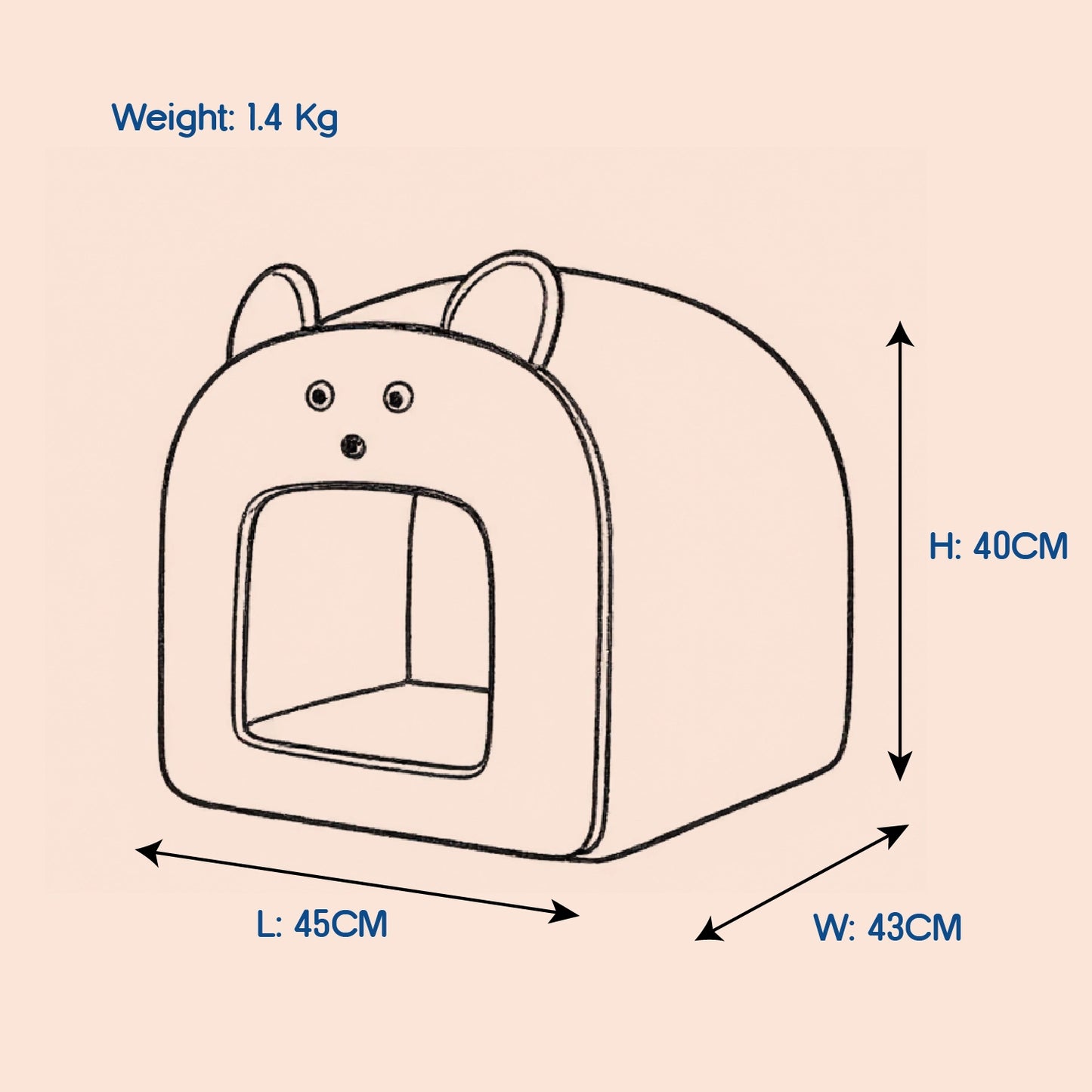 SnugBug Hut – Comfy, Calming & Portable | Safe Den for Small Dogs