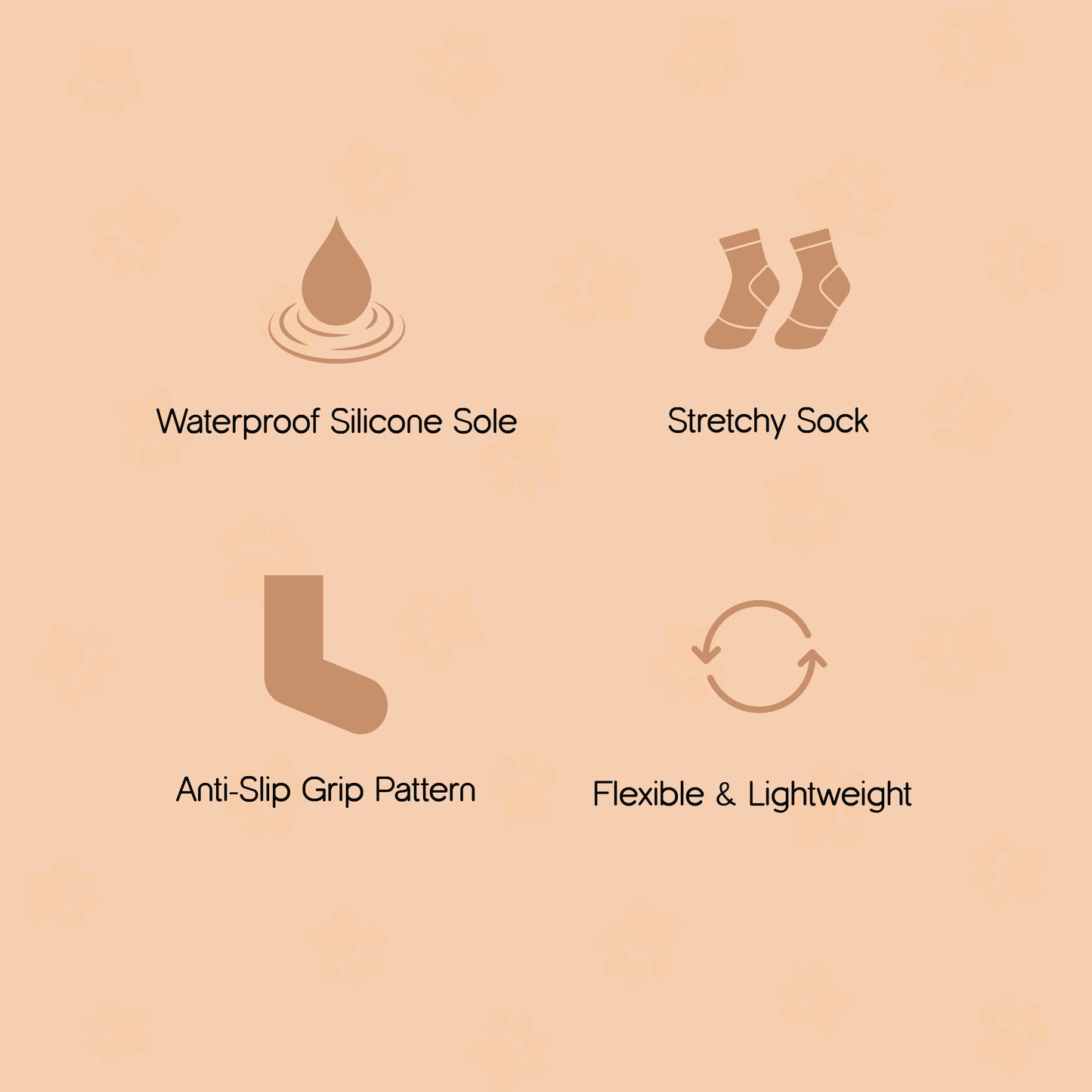 TenderTrek Silicone Boots | Waterproof, Anti-Slip, Comfy Fit