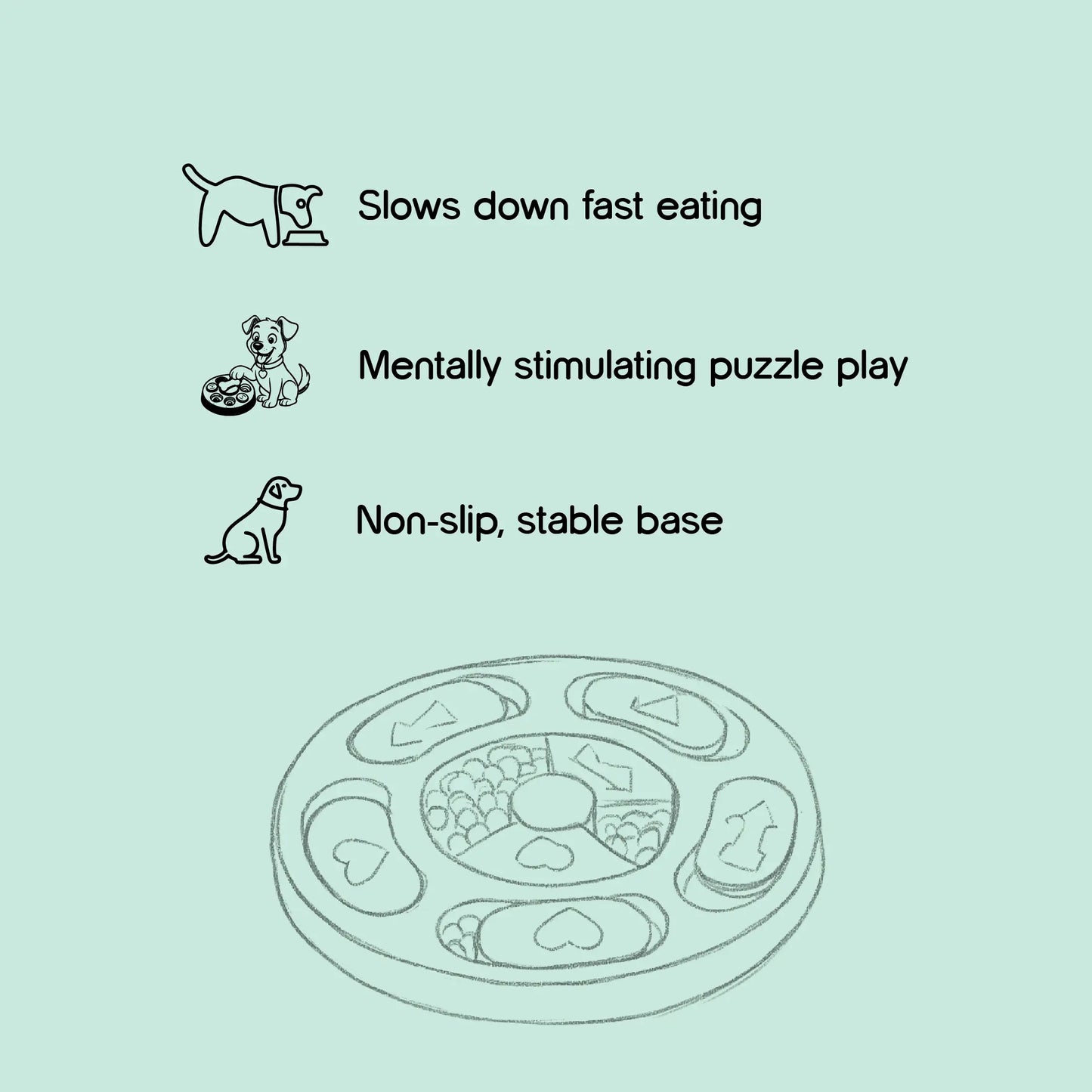 TreatMaze Feeder | Puzzle-based treat toy for engagement, Slow Eating, and Busting Boredom