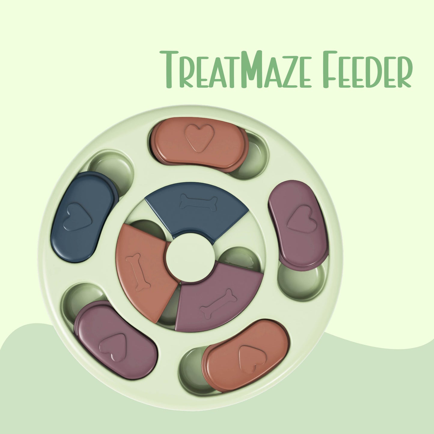 TreatMaze Feeder | Puzzle-based treat toy for engagement, Slow Eating, and Busting Boredom - Tilting Heads