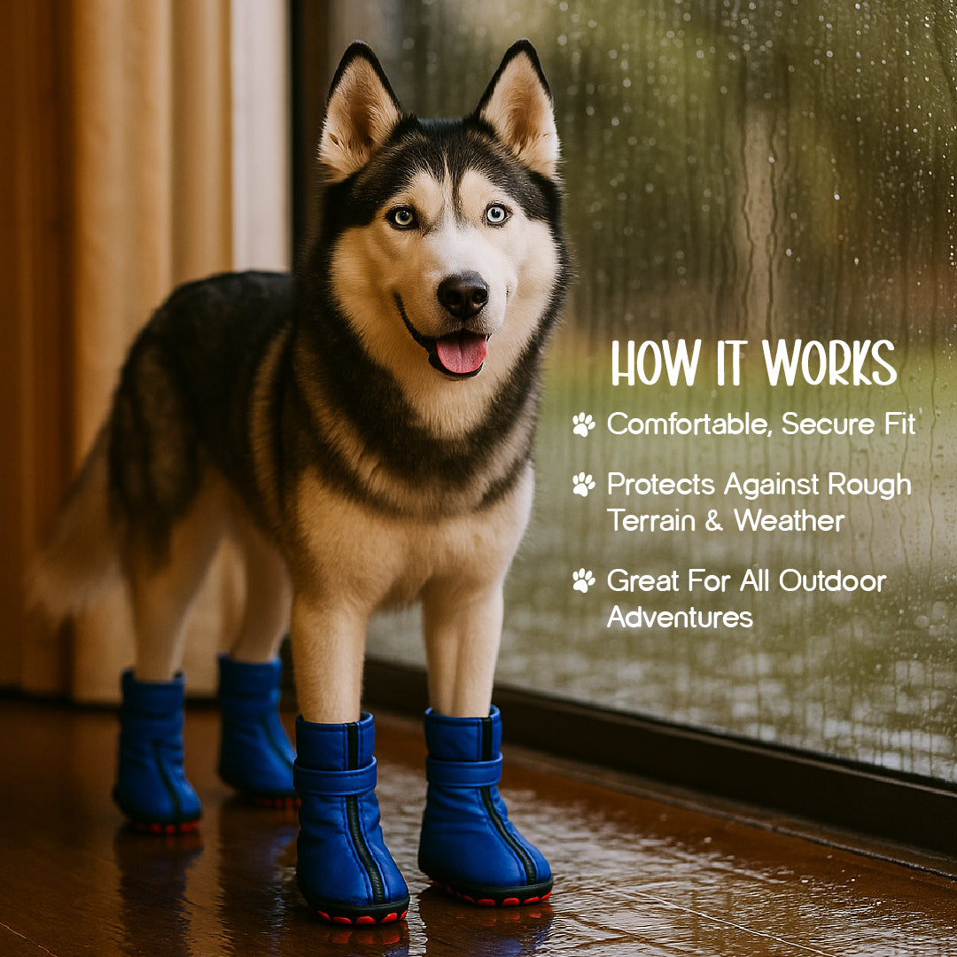 WildTrail Boots | Waterproof Dog Boots | Non-Slip Soles | Perfect for All Terrains
