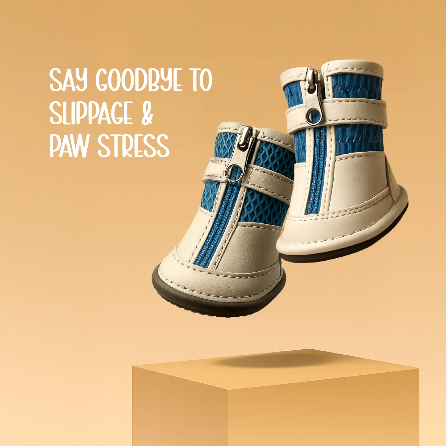 Zoomie Boots – Secure Fit with Zipper & Strap | All-Terrain Paw Safety