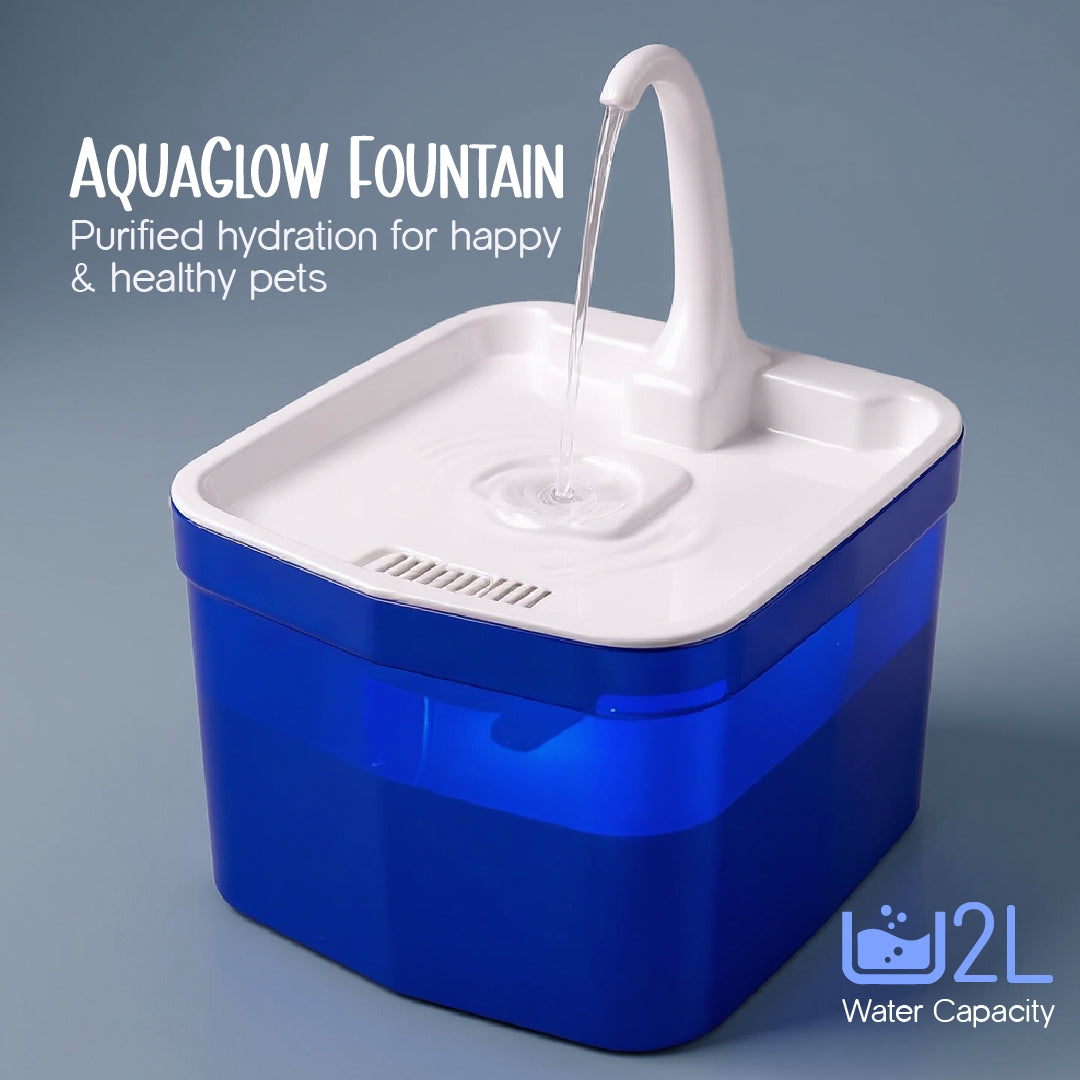 AquaGlow Fountain | Smart Water Dispenser | Designed for Cats & Small Dogs