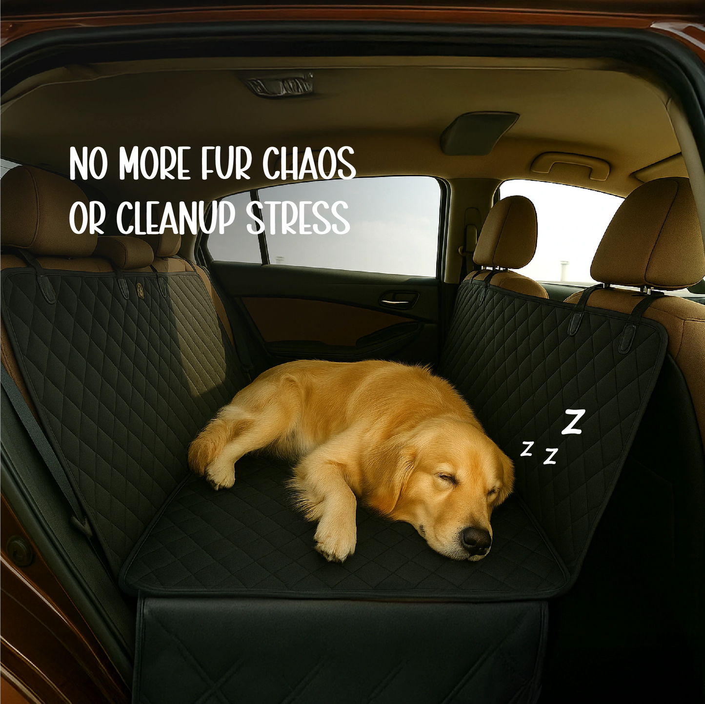 FurLounge Backseat Cover – Car Protection | Pet Comfort | Easy Setup