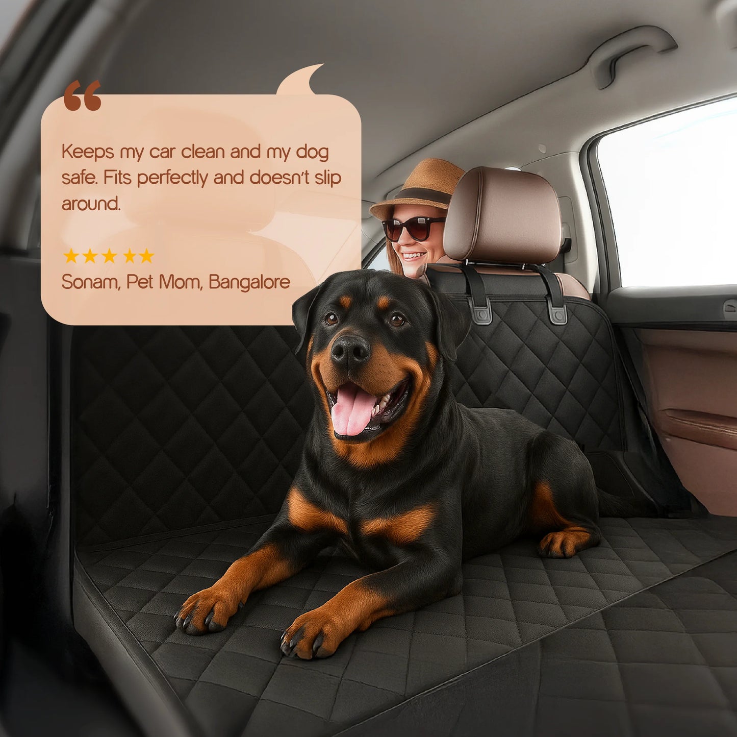 FurLounge Backseat Cover – Car Protection | Pet Comfort | Easy Setup