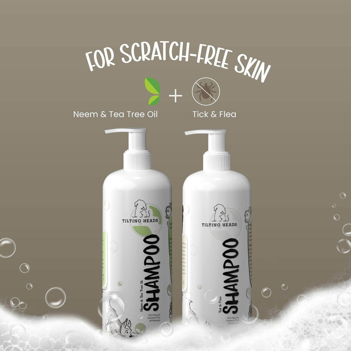 Essential Oils Dog Shampoo Combo – Neem | Tick Relief | Tilting Heads - Tilting Heads