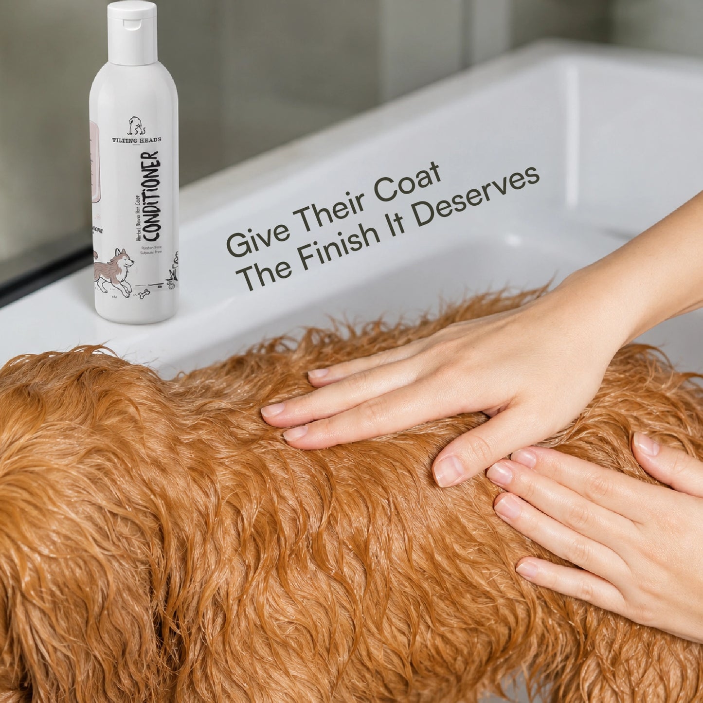 Herbal Blend Pet Coat Conditioner | For Shiny, Silky-Smooth Fur for Dogs & Cats