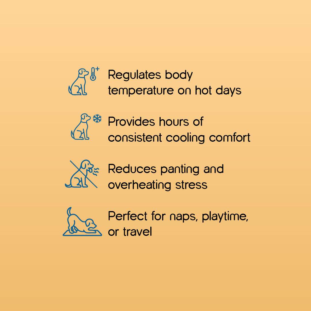 SummerSoothe Cooling Mat for Dogs | Self-Cooling, Travel-Friendly & Non-Toxic - Tilting Heads
