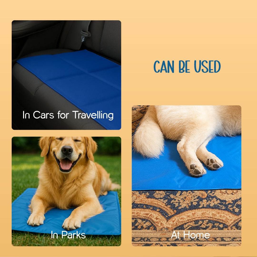 SummerSoothe Cooling Mat for Dogs | Self-Cooling, Travel-Friendly & Non-Toxic - Tilting Heads