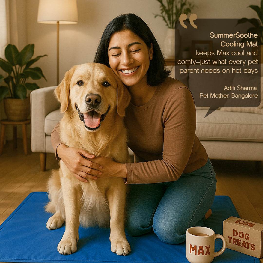 SummerSoothe Cooling Mat for Dogs | Self-Cooling, Travel-Friendly & Non-Toxic - Tilting Heads
