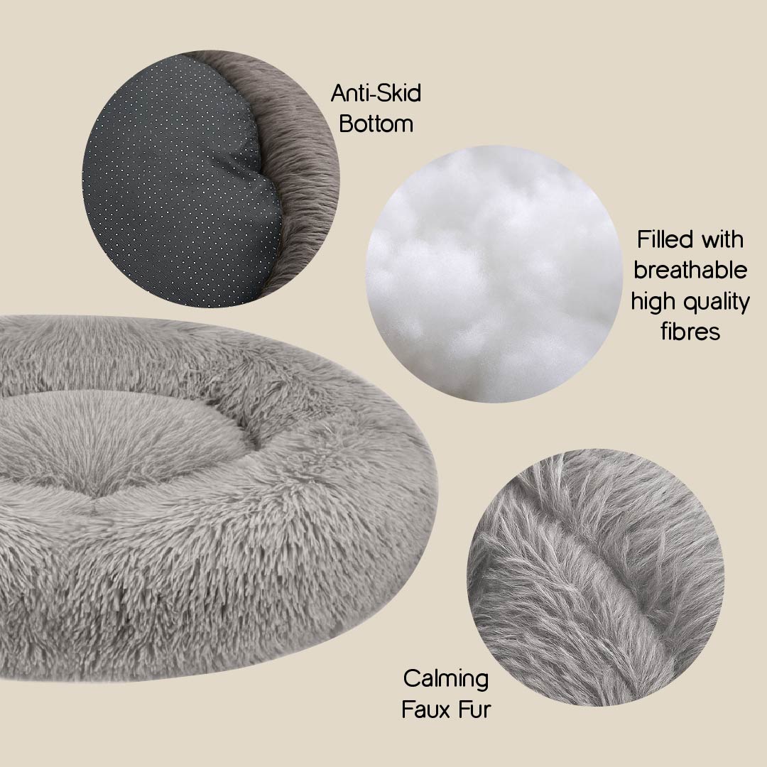 NapDen Donut Bed | Stress-Relief Pet Bed | Safe for All Skin Types