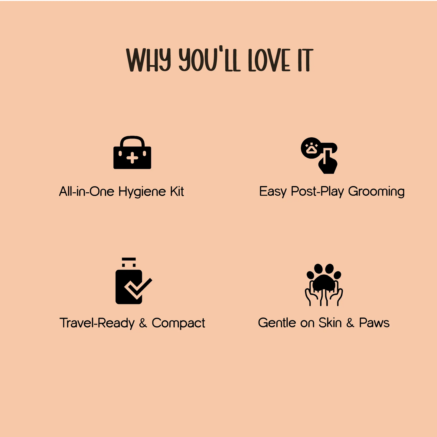 On-the-Go Hygiene Pack – Travel Grooming Kit for Dogs