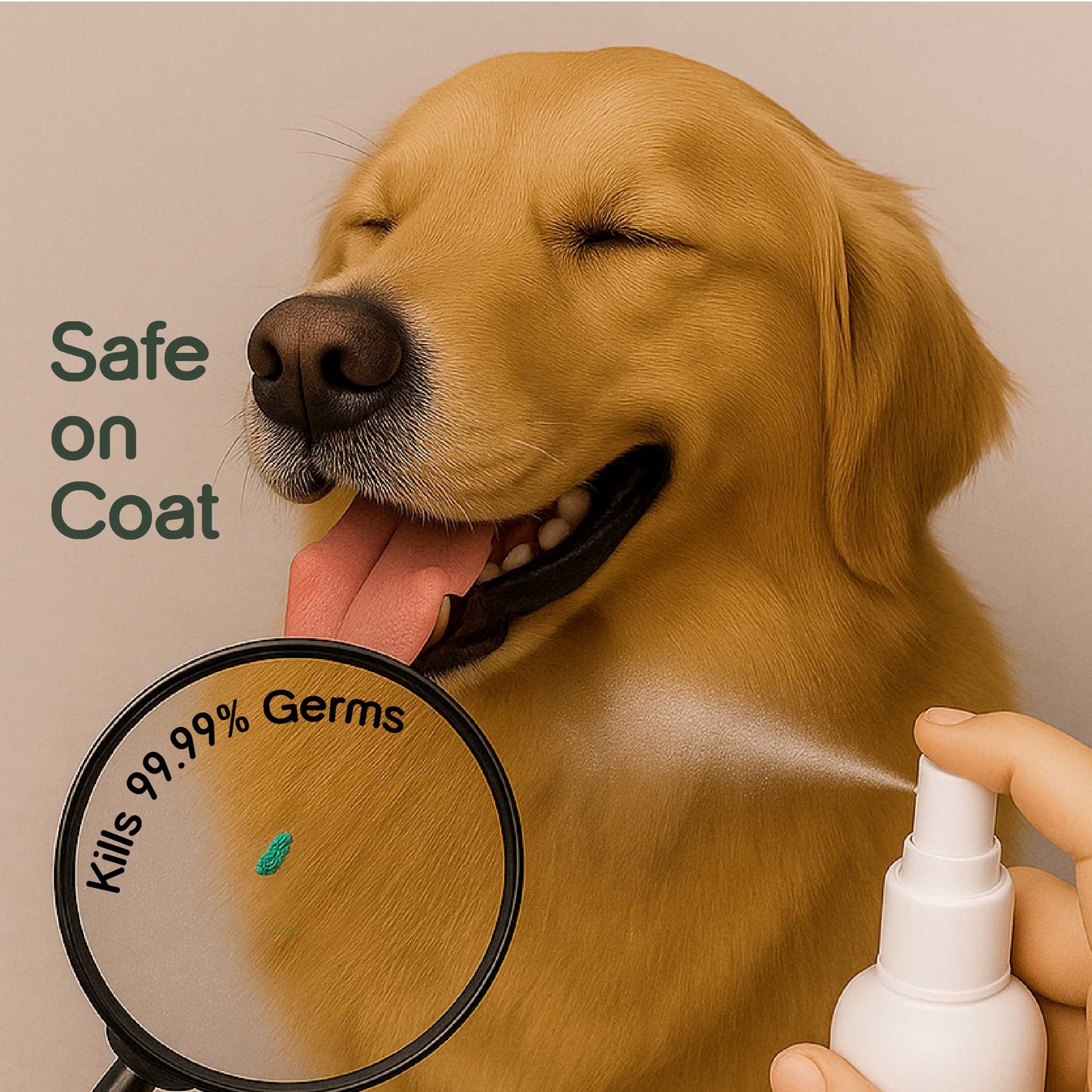 No-Rinse Pet Hygiene Spray | Safe Daily Shield Against Germs