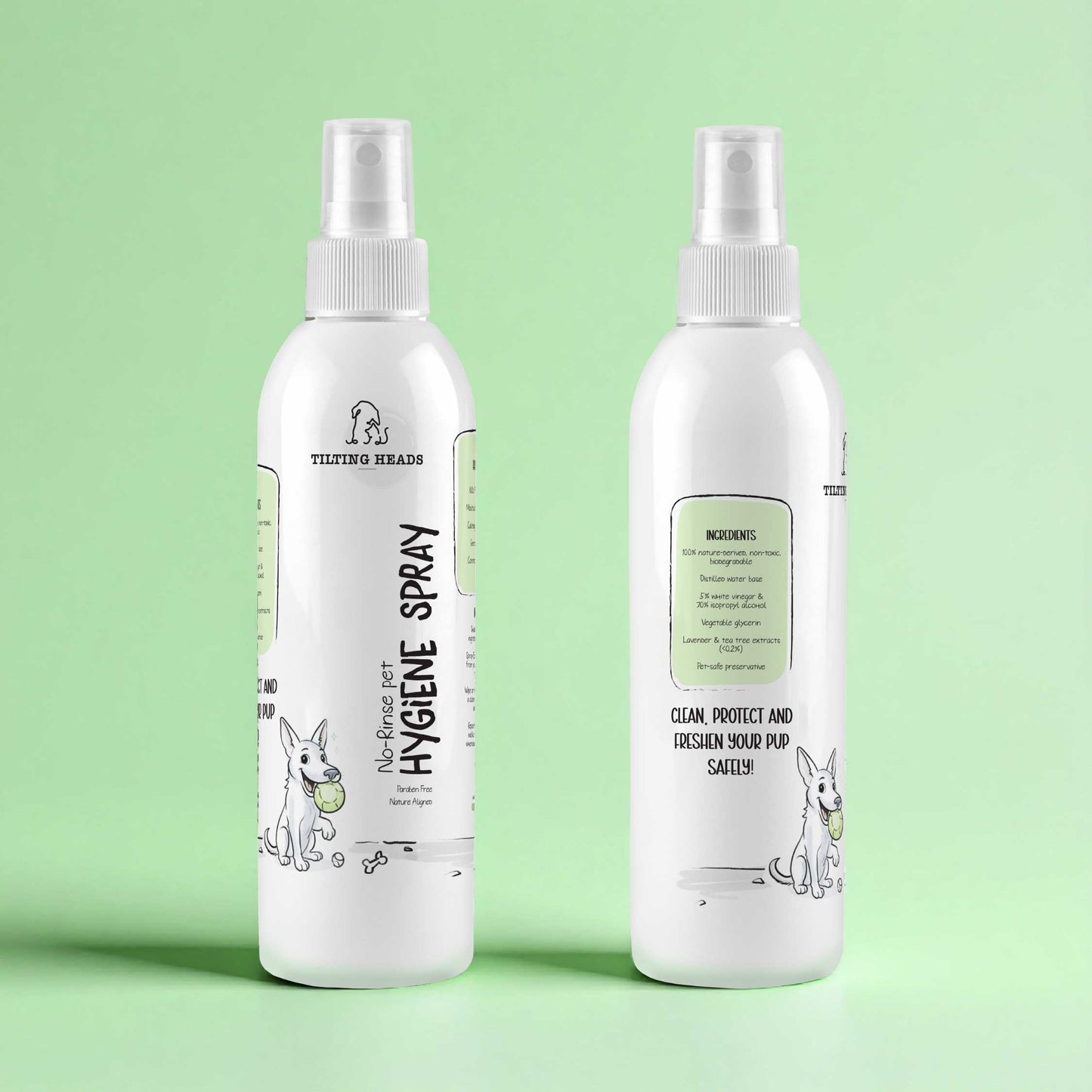 No-Rinse Pet Hygiene Spray | Safe Daily Shield Against Germs