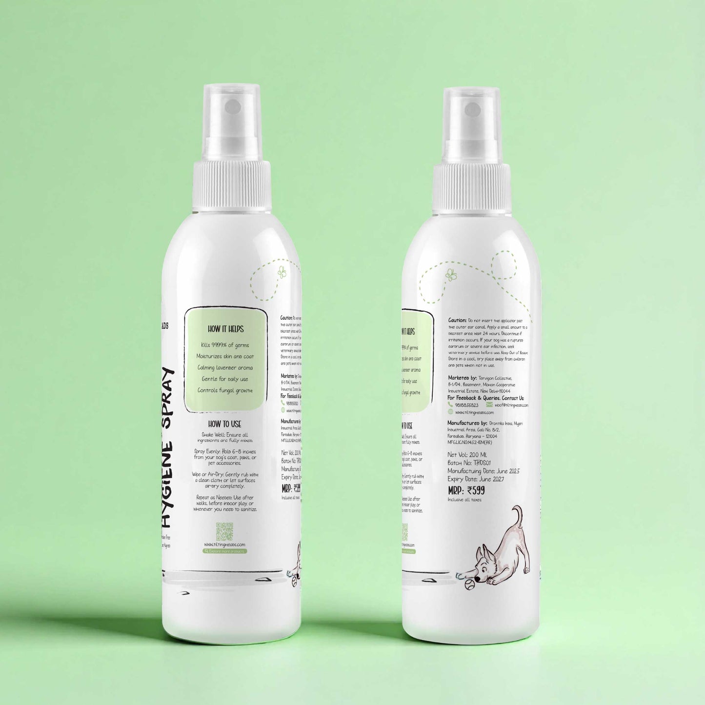 No-Rinse Pet Hygiene Spray | Safe Daily Shield Against Germs