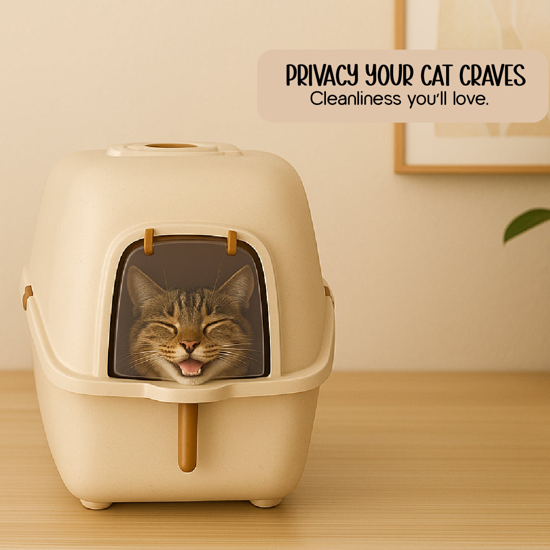 Aurora Litter Den – Clean, Comfy & Private Litter Space for Cats