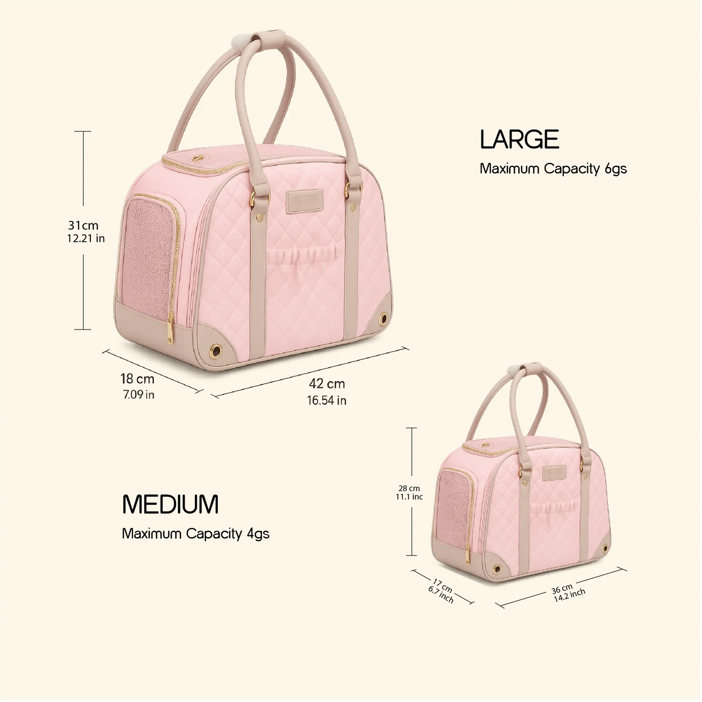 Blush Carrier Bag | Breathable Comfort | Travel with Ease