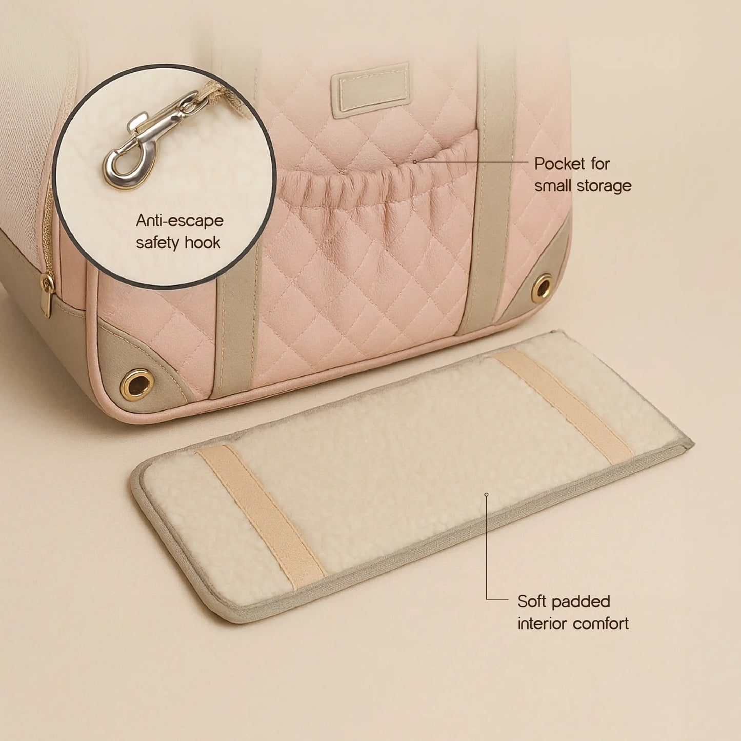 Blush Carrier Bag | Breathable Comfort | Travel with Ease
