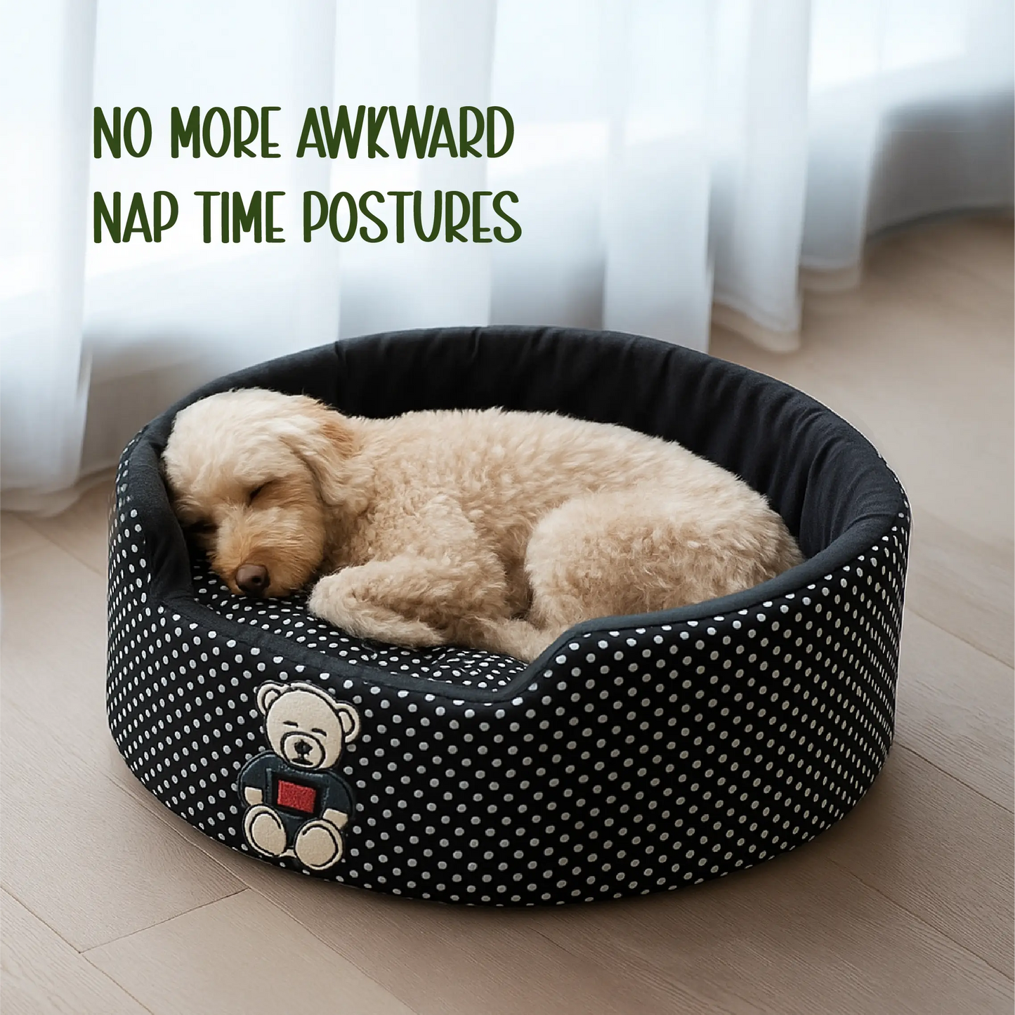 Pomelo Nest - Supportive Foam | Raised Sides | Washable Comfort