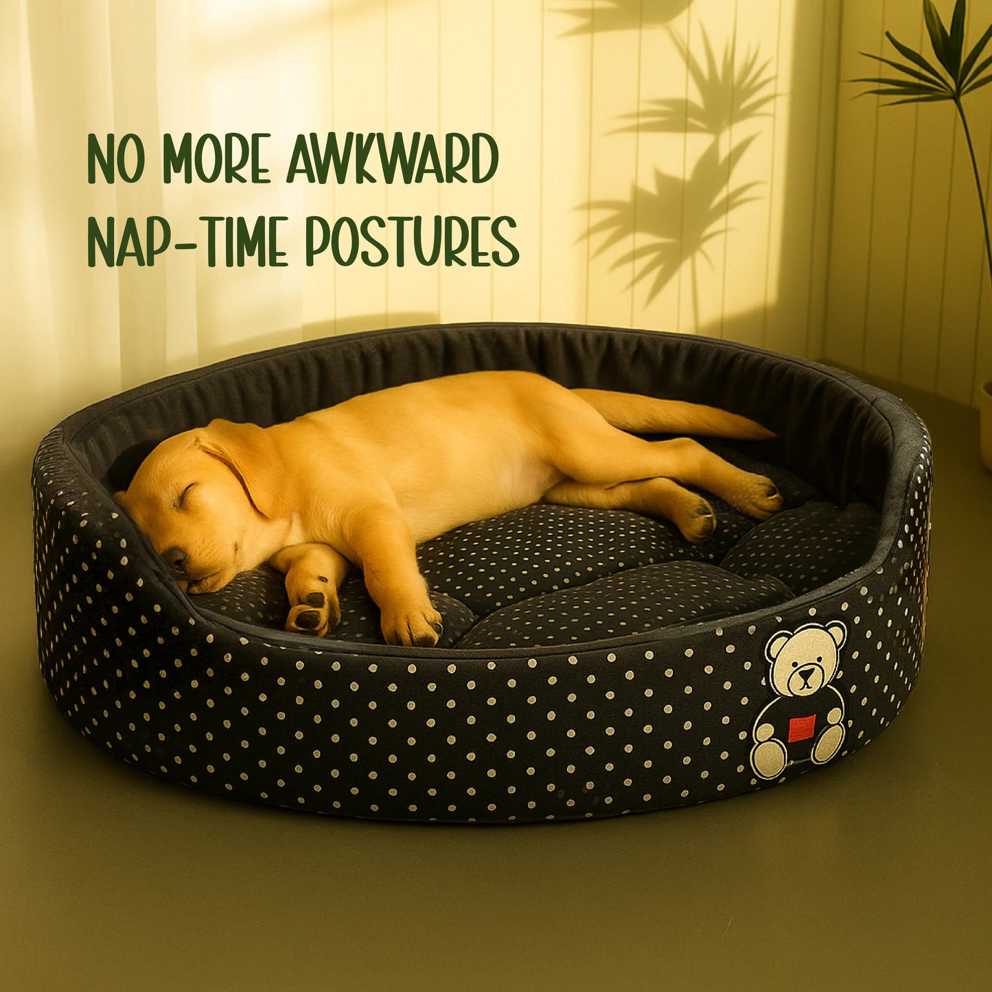 Pomelo Nest - Supportive Foam | Raised Sides | Washable Comfort