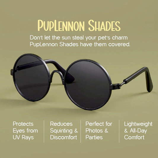 PupLennon Shades for Pets – Stylish UV Protection Sunglasses