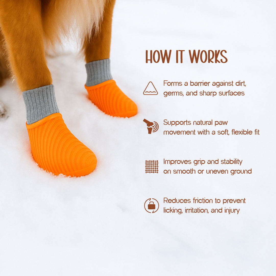 TenderTrek Silicone Boots | Waterproof, Anti-Slip, Comfy Fit